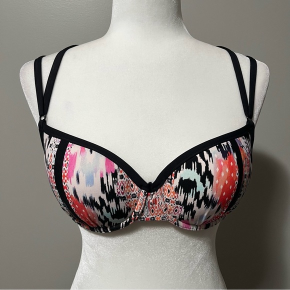 Seafolly Beach Gypsy Scuba Bikini Set Hipster Bottom Lightly Padded Top - Picture 5 of 16